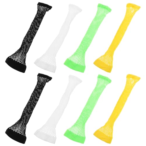 Healeved 4 Paare Nachtclub -partyhandschuhe Fisch Meerjungfrau Männer Lange Schwarze Handschuhe Arm Gothic Handschuhe Fingerlos Fälschung Trendy Ärmel 10% Elasthan von Healeved