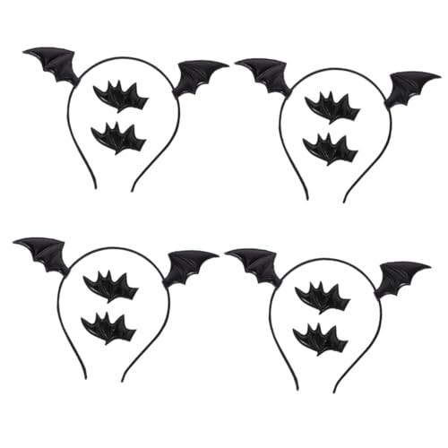 Healeved 4 Sätze Fledermaus Haarband Set mit Haarclip für Halloween Cosplay und Themenpartys Bequem und Vielseitig für Fotos und Verschiedene Anlässe Healeved 4 Sätze Fledermaus Haarband Set mit Haarclip für Halloween Cosplay und Themenpartys Bequem und Vielseitig für Fotos und Verschiedene Anlässe von Healeved