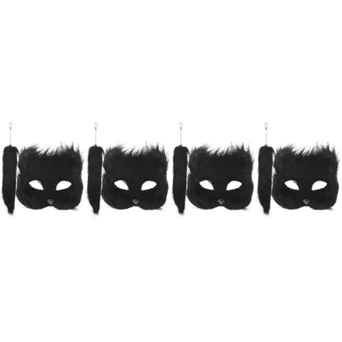 Healeved 4 Sätze Fuchs Maske und Set für Halloween Teiliges Cosplay Kostümzubehör für Kostümpartys Bühnenauftritte und Fotografie Stabilem Weichem Material Gefertigt Healeved 4 Sätze Fuchs Maske und Set für Halloween Teiliges Cosplay Kostümzubehör für Kostümpartys Bühnenauftritte und Fotografie Stabilem Weichem Material Gefertigt von Healeved