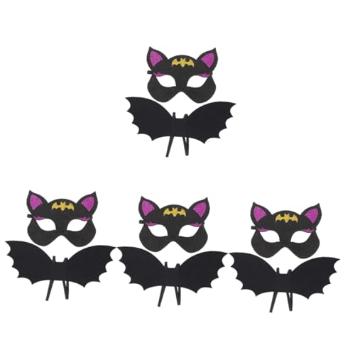 Healeved 4 Sätze Halloween Fledermaus Kostüm Set für Cosplay Maske Flügel für Halloween Tier Themenpartys Maskeraden und Karneval Geeignet für Jahre Schwarz Healeved 4 Sätze Halloween Fledermaus Kostüm Set für Cosplay Maske Flügel für Halloween Tier Themenpartys Maskeraden und Karneval Geeignet für Jahre Schwarz von Healeved