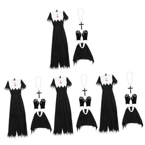 Healeved 4 Sätze Zombie Cosplay Kostüm für Frauen Schwarz Xl für Halloween Partys Bühnenaufführungen und Foto Requisiten Healeved 4 Sätze Zombie Cosplay Kostüm für Frauen Schwarz Xl für Halloween Partys Bühnenaufführungen und Foto Requisiten von Healeved