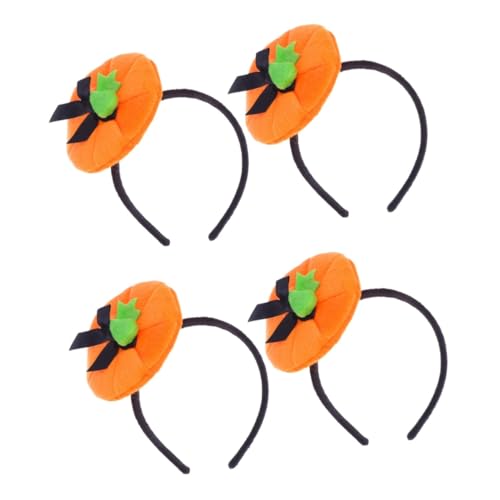 Healeved 4 Stck. Halloween Haarreif Kürbis Hut Form Stirnband Komfortabel Verstellbar Kostümaccessoire für Party Maskerade Festliche Haarschmuck Healeved 4 Stck. Halloween Haarreif Kürbis Hut Form Stirnband Komfortabel Verstellbar Kostümaccessoire für Party Maskerade Festliche Haarschmuck von Healeved