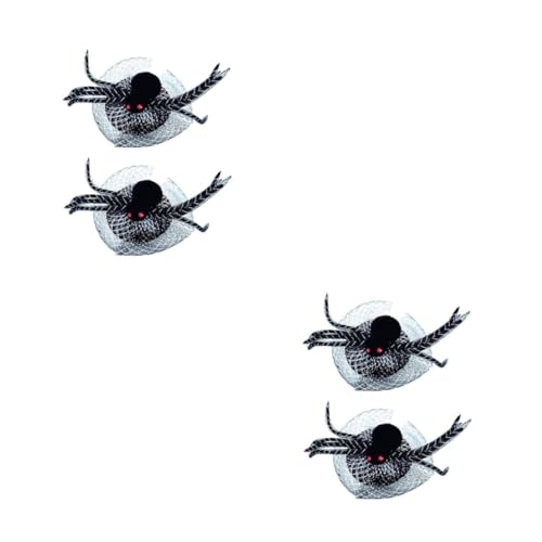 Healeved 4 Stck. Spinnen-Stirnband Halloween-Party-Haarschmuck Halloween-Haarreifen Haardekoration halloween deko spinnen Spinnenkopfbedeckung halloween spinnen stirnband Schwarz von Healeved
