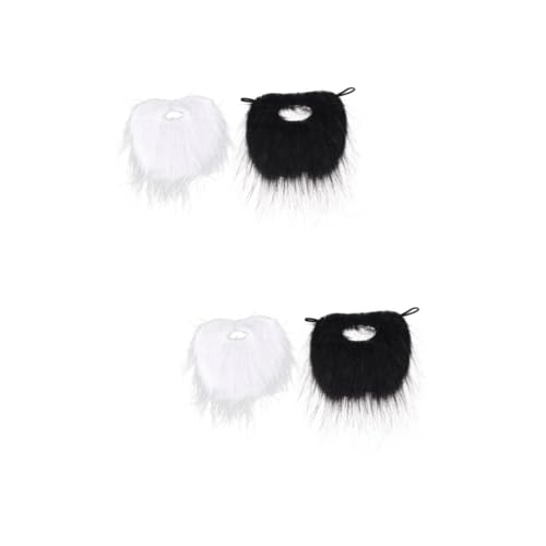Healeved 4 Stck. Teiliges Halloween Cosplay Selbstklebende Falsche Bärte und Schnurrbärte Lustige Party Dekoration für Theater Kostüm Zubehör Healeved 4 Stck. Teiliges Halloween Cosplay Selbstklebende Falsche Bärte und Schnurrbärte Lustige Party Dekoration für Theater Kostüm Zubehör von Healeved