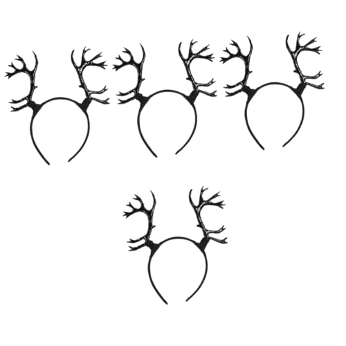 Healeved 4 Stück Antler Headband für Damen Rentier Geweih Haarband für Weihnachten und Halloween Leicht und Tragbar für Partys und Cosplay aus Strapazierfähigem Resin Material Healeved 4 Stück Antler Headband für Damen Rentier Geweih Haarband für Weihnachten und Halloween Leicht und Tragbar für Partys und Cosplay aus Strapazierfähigem Resin Material von Healeved
