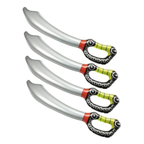 Healeved 4 Stück Aufblasbare Piratenschwerter Kostüm Requisiten für Kindergeburtstag Halloween Piraten Cosplay Langlebig Leicht für Themenpartys Rollenspiele Healeved 4 Stück Aufblasbare Piratenschwerter Kostüm Requisiten für Kindergeburtstag Halloween Piraten Cosplay Langlebig Leicht für Themenpartys Rollenspiele von Healeved