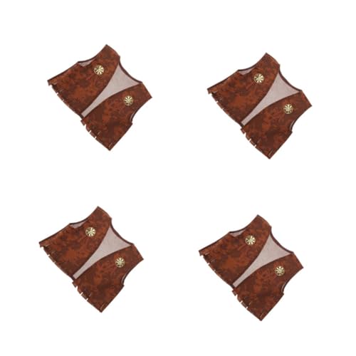 Healeved 4 Stück Cowboy Weste für Western Rollenspiel Kostüm für Karneval Halloween und Cosplay S und Geeignet für Kreative und Besondere Anlässe von Healeved