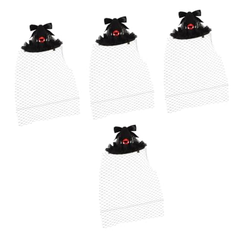 Healeved 4 Stück Fascinator Hut Haarspange für Damen Retro Teeparty Kopfbedeckung mit und Netz für Karneval Cosplay und Maskenbälle Vielseitig und Komfortabel Healeved 4 Stück Fascinator Hut Haarspange für Damen Retro Teeparty Kopfbedeckung mit und Netz für Karneval Cosplay und Maskenbälle Vielseitig und Komfortabel von Healeved