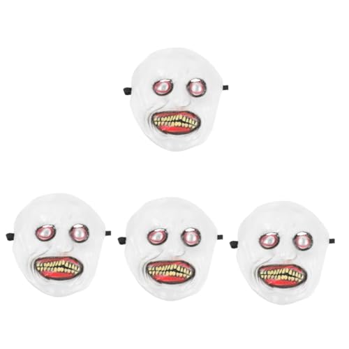 Healeved 4 Stück Gruselige Halloween Maske für Erwachsene Verstellbare Horror Maske für Cosplay Partys und Dekorationen für Halloween von Healeved