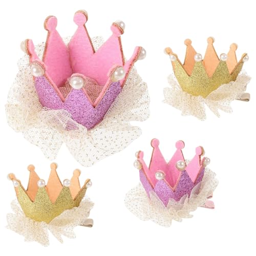 Healeved 4 Stück Haarschmuck Krone Haarklammer Kreative Haarspangen für Mädchen Party Accessoires für Geburtstagsfeiern und Fotoshootings Zufällige Farbe Zufällige Farbe Healeved 4 Stück Haarschmuck Krone Haarklammer Kreative Haarspangen für Mädchen Party Accessoires für Geburtstagsfeiern und Fotoshootings Zufällige Farbe Zufällige Farbe von Healeved