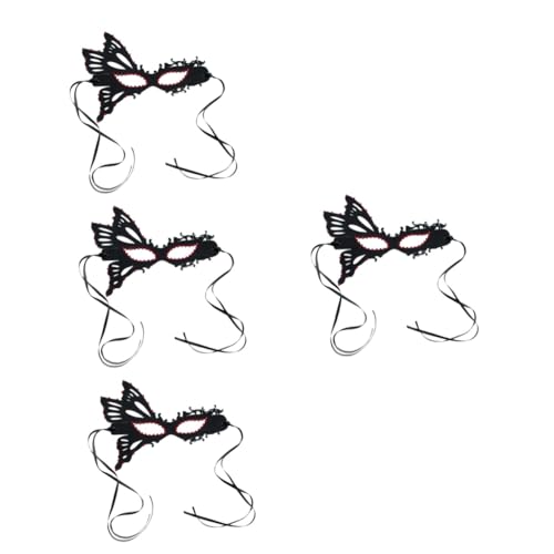 Healeved 4 Stück Halloween Maske Damen Rhinestone Glitzer Schmetterlingsmaske für Maskerade und Kostümpartys Verstellbar und für Verschiedene Anlässe Healeved 4 Stück Halloween Maske Damen Rhinestone Glitzer Schmetterlingsmaske für Maskerade und Kostümpartys Verstellbar und für Verschiedene Anlässe von Healeved