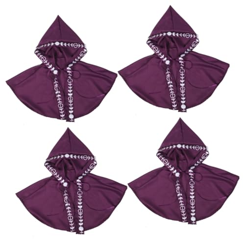 Healeved 4 Stück Halloween Mittelalter Umhang mit Kapuze Cosplay Cape für Herren Vintage Stil Dekorativ und Praktisch für Halloween Karneval und Kostümpartys Healeved 4 Stück Halloween Mittelalter Umhang mit Kapuze Cosplay Cape für Herren Vintage Stil Dekorativ und Praktisch für Halloween Karneval und Kostümpartys von Healeved