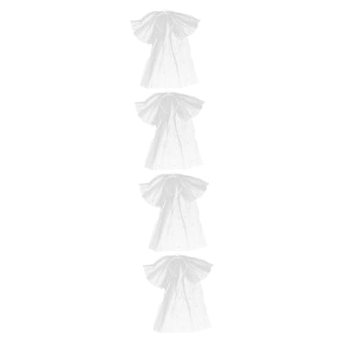 Healeved 4 Stück Krone Haarschmuck für Mädchen Schleier Braut Kopfbedeckung Gemeinschaft Stirnband für Babys Partyversorgung dekoratives Stirnband Haarband Stoff Weiß Healeved 4 Stück Krone Haarschmuck für Mädchen Schleier Braut Kopfbedeckung Gemeinschaft Stirnband für Babys Partyversorgung dekoratives Stirnband Haarband Stoff Weiß von Healeved