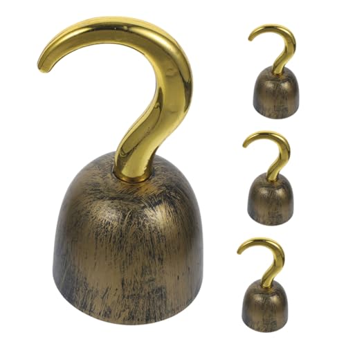 Healeved 4 Stück Vintage Piratenhaken aus Leichtes Halloween Kostüm Zubehör Detailreiches Cosplay Requisit für Mottopartys für Piraten Kostüm und Karneval Healeved 4 Stück Vintage Piratenhaken aus Leichtes Halloween Kostüm Zubehör Detailreiches Cosplay Requisit für Mottopartys für Piraten Kostüm und Karneval von Healeved