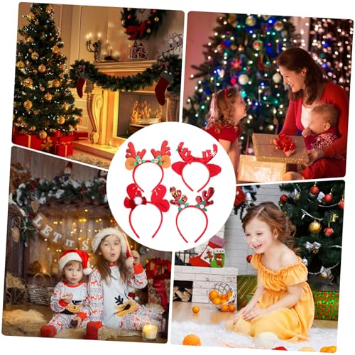 Healeved 4 Stück Weihnachts Haarreif Teiliges Komfortable Stirnbänder Weiche Flauschige Weihnachtskopfbedeckung für Erwachsene und Festliche Weihnachtsdekoration Langlebig und Sicher Healeved 4 Stück Weihnachts Haarreif Teiliges Komfortable Stirnbänder Weiche Flauschige Weihnachtskopfbedeckung für Erwachsene und Festliche Weihnachtsdekoration Langlebig und Sicher von Healeved