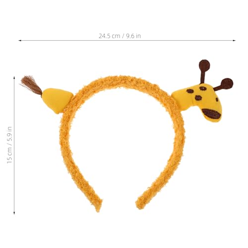 Healeved 4-teiliges Giraffen-Haarband – süßes Cartoon-Tier-Spa-Stirnband zum Gesichtswaschen – weiches Plüsch-Hautpflege-Kopfbedeckung für Frauen für Festival-Partys und Cosplay Healeved 4-teiliges Giraffen-Haarband – süßes Cartoon-Tier-Spa-Stirnband zum Gesichtswaschen – weiches Plüsch-Hautpflege-Kopfbedeckung für Frauen für Festival-Partys und Cosplay von Healeved