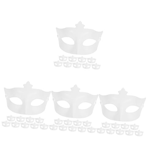 Healeved 40 Stck. Unbemalte Halbgesichtsmasken für Halloween Kostümparty und Maskerade Diy Masken Sicherem Leicht und für Kreative Gestaltung Healeved 40 Stck. Unbemalte Halbgesichtsmasken für Halloween Kostümparty und Maskerade Diy Masken Sicherem Leicht und für Kreative Gestaltung von Healeved