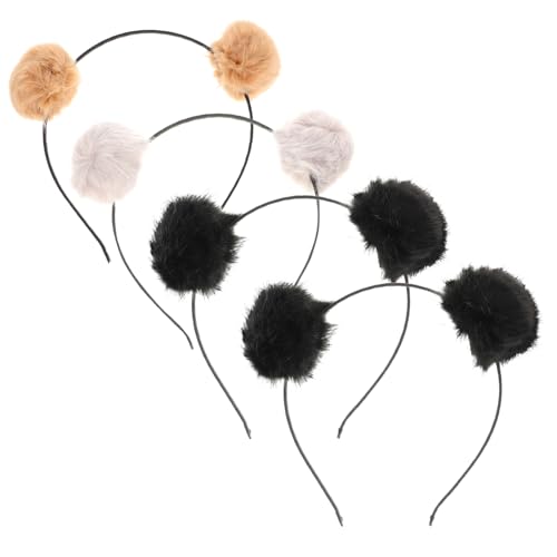 Healeved 4Stücke Fuzzy Ball Katzenohr Stirnband Niedliche Kopfbedeckung für Partys und Cosplay Vielseitiges Haaraccessoire Gemischte Stile Healeved 4Stücke Fuzzy Ball Katzenohr Stirnband Niedliche Kopfbedeckung für Partys und Cosplay Vielseitiges Haaraccessoire Gemischte Stile von Healeved