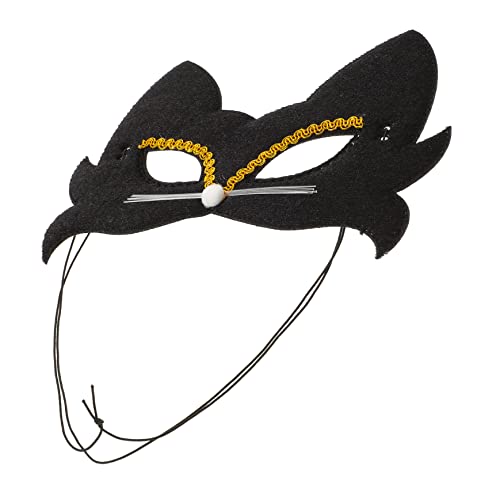 Healeved 4Stücke Teiliges Katzenmaske Für Erwachsene Cosplay Maske Für Karneval Halloween Elegantes Tierkostüm Zubehör Samtweiche Ausführung von Healeved