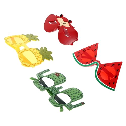 Healeved 4Stücke Teiliges Lustige Brillen für Partys Witzige Sonnenbrillen Form von Wassermelone Krebs Ananas Zubehör für Hochzeiten Karneval Festivals Healeved 4Stücke Teiliges Lustige Brillen für Partys Witzige Sonnenbrillen Form von Wassermelone Krebs Ananas Zubehör für Hochzeiten Karneval Festivals von Healeved
