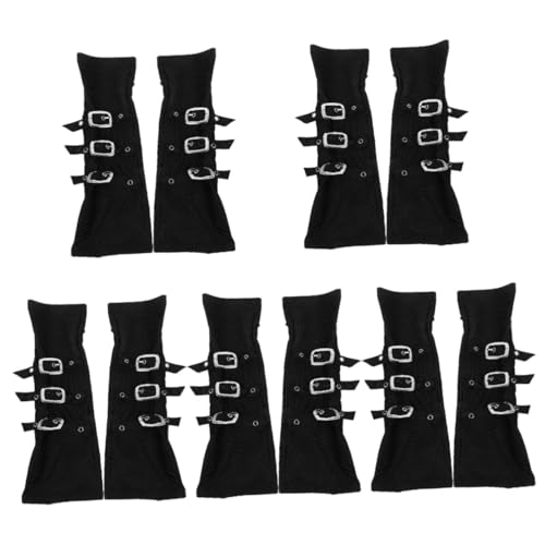 Healeved 5 Paare Punk Ritter Handgelenkschutz Halloween Cosplay Armstulpen Dekorative Kostüm Accessoires für Rollenspiele Mottopartys Healeved 5 Paare Punk Ritter Handgelenkschutz Halloween Cosplay Armstulpen Dekorative Kostüm Accessoires für Rollenspiele Mottopartys von Healeved
