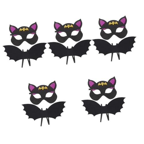 Healeved 5 Sätze Halloween Fledermaus Kostümset für Flügeln und Maske für Kostümpartys Karneval und Halloween Leicht und für Jungen und Mädchen von Jahren Healeved 5 Sätze Halloween Fledermaus Kostümset für Flügeln und Maske für Kostümpartys Karneval und Halloween Leicht und für Jungen und Mädchen von Jahren von Healeved