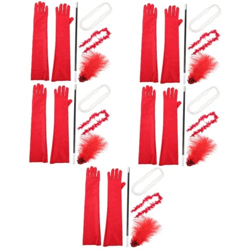 Healeved 5 Sätze Halloween Kostüm Zubehör Set Kopfband Handschuhe Zauberstab Kragen Halskette für Maskeraden Cosplay Partys Frauen Kostümaccessoires Healeved 5 Sätze Halloween Kostüm Zubehör Set Kopfband Handschuhe Zauberstab Kragen Halskette für Maskeraden Cosplay Partys Frauen Kostümaccessoires von Healeved