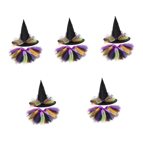 Healeved 5 Sätze Hexen Kostüm für Rock und Hut Bequemes Wiederverwendbares Halloween Outfit für Mädels für Kostümpartys und Themenveranstaltungen Healeved 5 Sätze Hexen Kostüm für Rock und Hut Bequemes Wiederverwendbares Halloween Outfit für Mädels für Kostümpartys und Themenveranstaltungen von Healeved