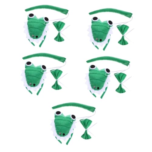 Healeved 5 Sätze Kostümset für Karneval mit Alligator Stirnband und Fliege Tierverkleidung für Cosplay Geburtstagsfeiern und Maskeraden Weichem Material Gefertigt für Erwachsene Healeved 5 Sätze Kostümset für Karneval mit Alligator Stirnband und Fliege Tierverkleidung für Cosplay Geburtstagsfeiern und Maskeraden Weichem Material Gefertigt für Erwachsene von Healeved