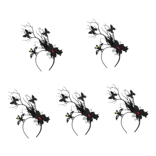 Healeved 5 Stück Baumzweig Haarreif mit Schmetterling Halloween Cosplay Haarband für Leicht und Bequem für Partys und Besondere Anlässe Vielseitiges Kostümzubehör Healeved 5 Stück Baumzweig Haarreif mit Schmetterling Halloween Cosplay Haarband für Leicht und Bequem für Partys und Besondere Anlässe Vielseitiges Kostümzubehör von Healeved