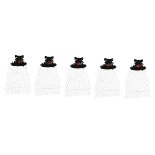 Healeved 5 Stück Fascinator Hut für Damen Eleganter Haarclip mit Netz und Schleier für Teepartys Kostüm Events und Halloween Modisches Kopfschmuck Accessoire Healeved 5 Stück Fascinator Hut für Damen Eleganter Haarclip mit Netz und Schleier für Teepartys Kostüm Events und Halloween Modisches Kopfschmuck Accessoire von Healeved