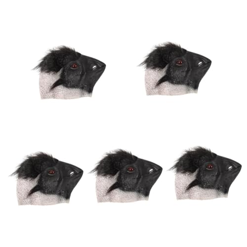 Healeved 5 Stück Funny Halloween Ostrich Leichtem Atmungsaktive Tiermaske für Kostümpartys und Scherze für Gruselige Halloween Events und Cosplay von Healeved