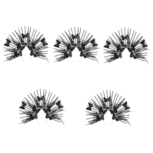 Healeved 5 Stück Gothic Haarreif mit Vintage Schmetterling für Halloween Schwarzes Haaraccessoire für Damen Geeignet für Kostüme Partys und Besondere Anlässe Stabil und Leicht Fotorequisit Healeved 5 Stück Gothic Haarreif mit Vintage Schmetterling für Halloween Schwarzes Haaraccessoire für Damen Geeignet für Kostüme Partys und Besondere Anlässe Stabil und Leicht Fotorequisit von Healeved