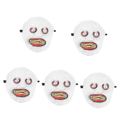 Healeved 5 Stück Halloween Gruselige Maske Horrific Cosplay Maske für Halloween Teufel Design für Kostümparty und Spukhaus Requisiten Sicher und Gefertigt für und Maskeraden von Healeved