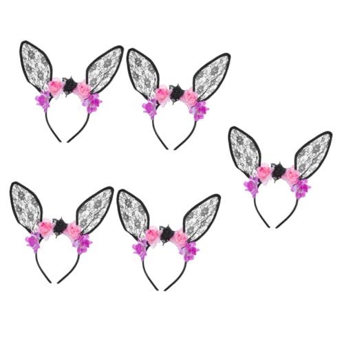 Healeved 5 Stück Halloween Haarband mit Blumen und Hasenohren Fabelhaftes Partyaccessoire für Halloween Feierlichkeiten Langlebig und Komfortabel für Fotos und Kreative Verkleidungen Healeved 5 Stück Halloween Haarband mit Blumen und Hasenohren Fabelhaftes Partyaccessoire für Halloween Feierlichkeiten Langlebig und Komfortabel für Fotos und Kreative Verkleidungen von Healeved