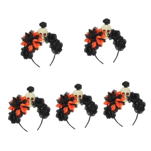 Healeved 5 Stück Halloween Haarreif für Spooky Cosplay Kostüm Zubehör Bequemes und Langlebiges Design für Partys und Fotos für Mädchen Healeved 5 Stück Halloween Haarreif für Spooky Cosplay Kostüm Zubehör Bequemes und Langlebiges Design für Partys und Fotos für Mädchen von Healeved