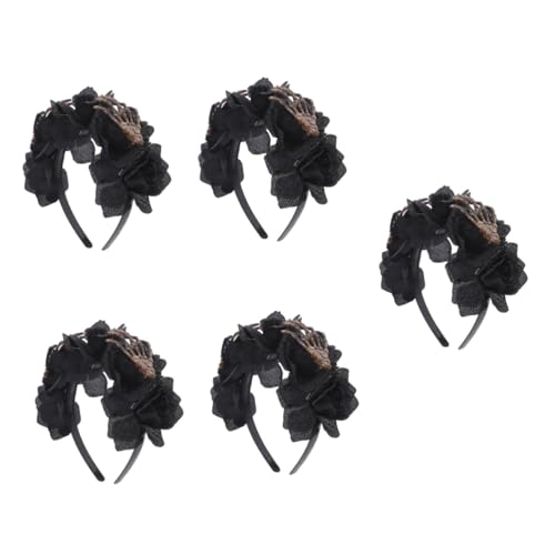 Healeved 5 Stück Halloween Haarreif mit Design Schwarzer Blumen Kopfschmuck für Kostümparty Langlebig und Wiederverwendbar Perfektes Accessoire für Halloween Feiern Healeved 5 Stück Halloween Haarreif mit Design Schwarzer Blumen Kopfschmuck für Kostümparty Langlebig und Wiederverwendbar Perfektes Accessoire für Halloween Feiern von Healeved