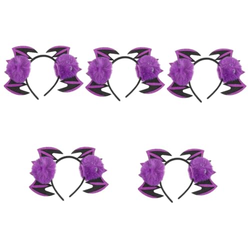 Healeved 5 Stück Halloween Haarreif mit Fledermaus Design Lustige Teufelskopfbedeckung für Erwachsene Zubehör für Halloween Feiern Kostümpartys und Cosplay Healeved 5 Stück Halloween Haarreif mit Fledermaus Design Lustige Teufelskopfbedeckung für Erwachsene Zubehör für Halloween Feiern Kostümpartys und Cosplay von Healeved