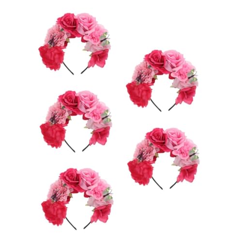 Healeved 5 Stück Halloween Haarreif mit Realistischer Blumendeko und Schmetterling Leichter Komfortabler Kopfschmuck im Mexikanischen Boho Stil für Damen Party und Kostümaccessoire Healeved 5 Stück Halloween Haarreif mit Realistischer Blumendeko und Schmetterling Leichter Komfortabler Kopfschmuck im Mexikanischen Boho Stil für Damen Party und Kostümaccessoire von Healeved