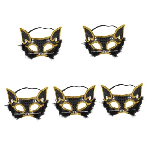 Healeved 5 Stück Halloween Halbmaske für Frauen Tiermaske im Fuchsdesign Cosplay Maske für Karneval und Festlichkeiten für Partys und Besondere Anlässe Healeved 5 Stück Halloween Halbmaske für Frauen Tiermaske im Fuchsdesign Cosplay Maske für Karneval und Festlichkeiten für Partys und Besondere Anlässe von Healeved