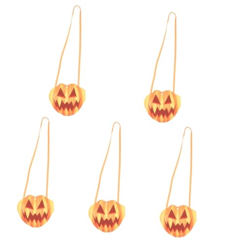 Healeved 5 Stück Halloween Kürbis Muster Süßigkeiten Tasche Praktische Halloween Verpackungsbeutel für Süßigkeiten für Kostümpartys und Dekoration Hochwertige und Langlebige Kleine Healeved 5 Stück Halloween Kürbis Muster Süßigkeiten Tasche Praktische Halloween Verpackungsbeutel für Süßigkeiten für Kostümpartys und Dekoration Hochwertige und Langlebige Kleine von Healeved