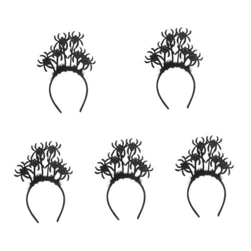 Healeved 5 Stück Halloween Spinnen Haarreif Dekorativer Kopfschmuck für Erwachsene Zubehör für Kostüm und Halloween Partys Healeved 5 Stück Halloween Spinnen Haarreif Dekorativer Kopfschmuck für Erwachsene Zubehör für Kostüm und Halloween Partys von Healeved
