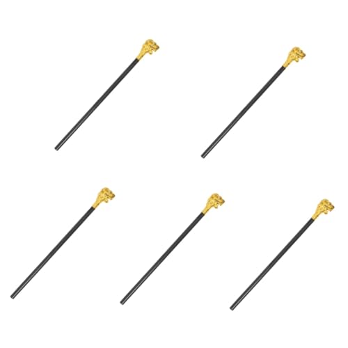 Healeved 5 Stück Lion Cane Halloween Cosplay Gehstock mit Löwenkopf Punk Stil Kostümrequisit für Halloween Mottopartys und Bühnenaufführungen Langlebiges Accessoire von Healeved