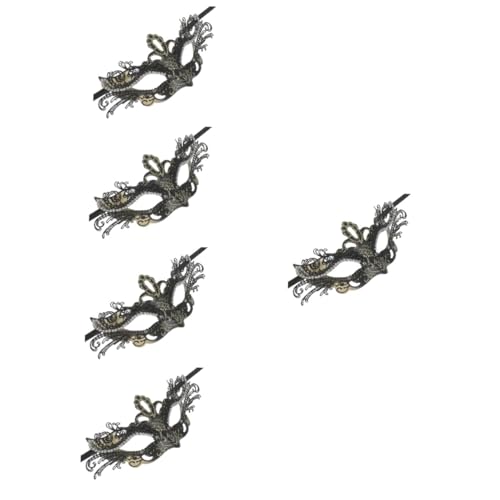 Healeved 5 Stück Masquerade Butterfly Maske Metall Cosplay Maske für Halloween und Karneval Einstellbare mit Elastischem Band Komfortabel und für Partys Healeved 5 Stück Masquerade Butterfly Maske Metall Cosplay Maske für Halloween und Karneval Einstellbare mit Elastischem Band Komfortabel und für Partys von Healeved