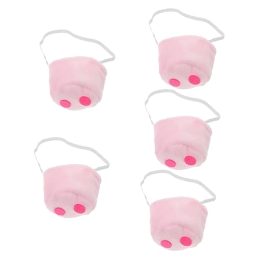 Healeved 5 Stück Pig Nose Cosplay Zubehör Lustige Tier Nase für Kostümparty und Halloween Weiches und Sicheres Material Mit Elastischem Band für Clown und Circus Kostüme Healeved 5 Stück Pig Nose Cosplay Zubehör Lustige Tier Nase für Kostümparty und Halloween Weiches und Sicheres Material Mit Elastischem Band für Clown und Circus Kostüme von Healeved