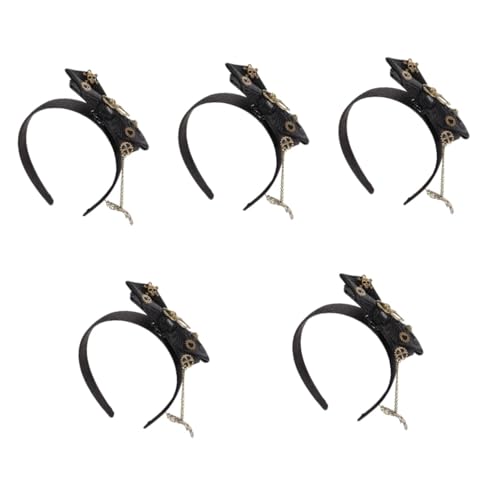 Healeved 5 Stück Retro Gothic Skull Headband mit Gear Design für Halloween Karneval und Cosplay Leichter Haarschmuck für Erwachsene Kreative Haaraccessoires für Partys Healeved 5 Stück Retro Gothic Skull Headband mit Gear Design für Halloween Karneval und Cosplay Leichter Haarschmuck für Erwachsene Kreative Haaraccessoires für Partys von Healeved