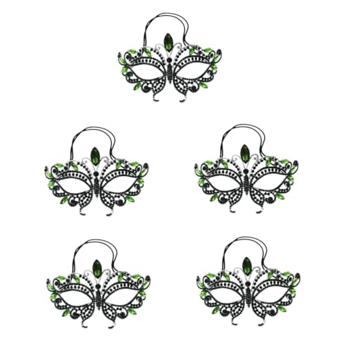 Healeved 5 Stück Rhinestone Maske für Halloween und Maskerade Halbmaske für Partys Fotorequisiten und Festliche Anlässe Vielseitige Verwendung Einzigartiges Design Geschenkoption Healeved 5 Stück Rhinestone Maske für Halloween und Maskerade Halbmaske für Partys Fotorequisiten und Festliche Anlässe Vielseitige Verwendung Einzigartiges Design Geschenkoption von Healeved