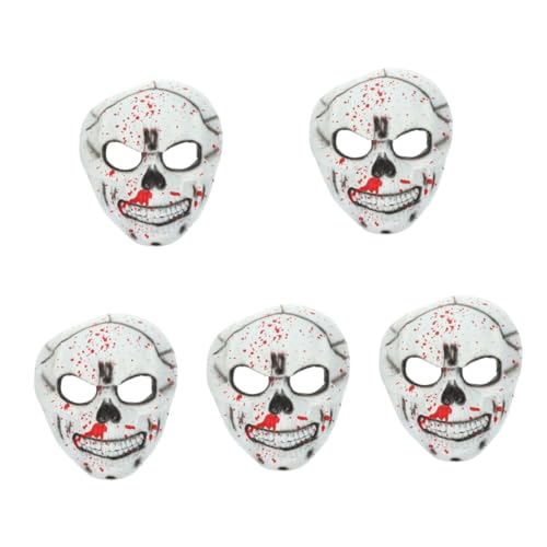 Healeved 5 Stück Skelettmaske für Halloween Realistische Skelett Maske für Cosplay Gruselige Partys Einheitsgröße Langlebig Auffälliges Design für Kostümpartys und Aufführungen Healeved 5 Stück Skelettmaske für Halloween Realistische Skelett Maske für Cosplay Gruselige Partys Einheitsgröße Langlebig Auffälliges Design für Kostümpartys und Aufführungen von Healeved