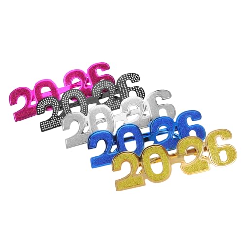 Healeved 5 Stück Teiliges Brillen mit Glitzer Leichte Neuheits Brillen für Silvester Abschlussfeier Geburtstagsfeier Bunte Partyaccessoires für Foto Requisiten und Festliche Anlässe Healeved 5 Stück Teiliges Brillen mit Glitzer Leichte Neuheits Brillen für Silvester Abschlussfeier Geburtstagsfeier Bunte Partyaccessoires für Foto Requisiten und Festliche Anlässe von Healeved
