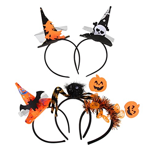 Healeved 5 Stück Teiliges Halloween Haarband Cosplay Kopfschmuck mit Kreativen Designs für Partys Langlebige und Bequeme Haarreifen für Halloween Dekorationen und Kostümpartys Healeved 5 Stück Teiliges Halloween Haarband Cosplay Kopfschmuck mit Kreativen Designs für Partys Langlebige und Bequeme Haarreifen für Halloween Dekorationen und Kostümpartys von Healeved
